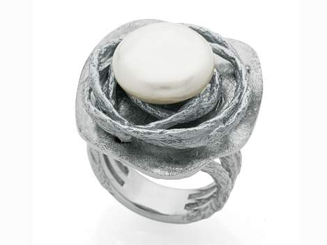 Ring BEATRICE Perle in silber