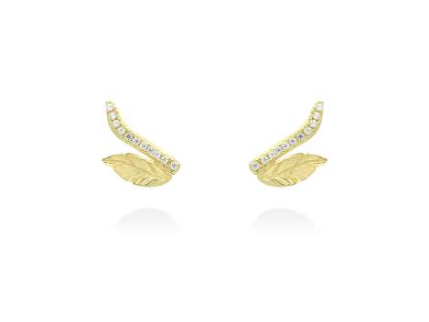 Earrings FIORELLA  in golden silver