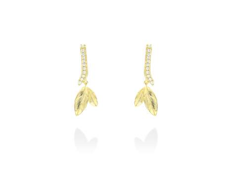Earrings FIORELLA  in golden silver