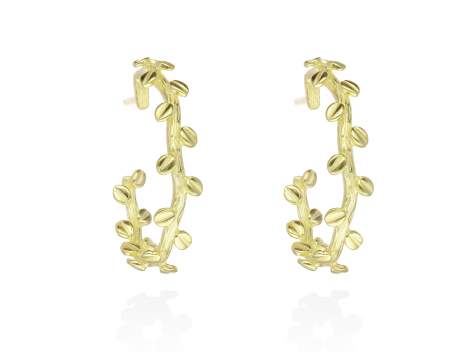 Earrings TIMBERLY  in golden silver