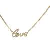 Necklace LOVE in golden Silver