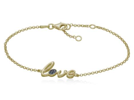 Bracelet LOVE in golden Silver