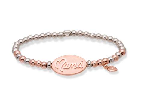 Bracelet MAMÁ  in rose silver