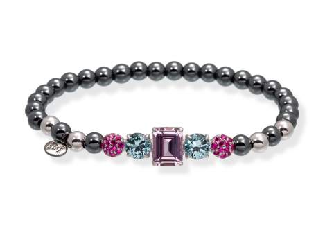 Armband PARADISE Rosa in silber