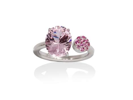 Ring PARADISE Rosa in silber
