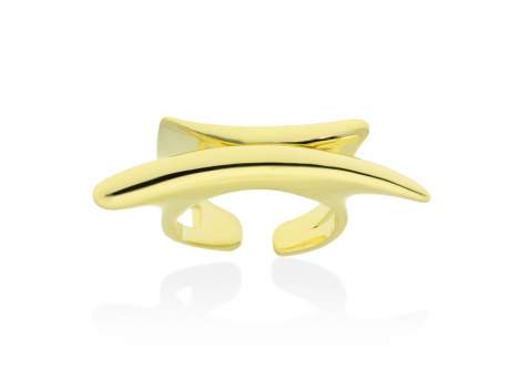 Ring Flow  in golden silver