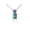 Necklace PARADISE Blue in silver