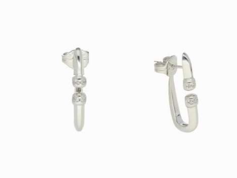 Earrings Link maxi  in silver