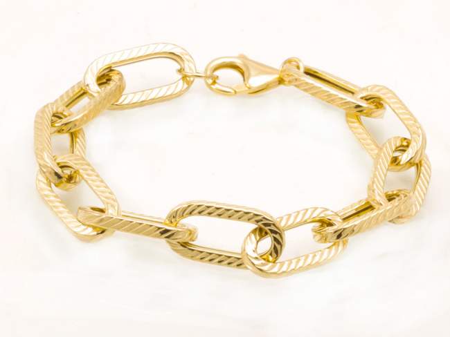 Bracelet Link  in golden silver de Marina Garcia Joyas en plata Bracelet in 18kt yellow gold plated 925 sterling silver. (wrist size: 19 cm.)