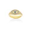 Ring Chiquito ojo  in golden silver