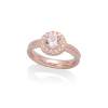 Ring MAUI Cognac in rose silver
