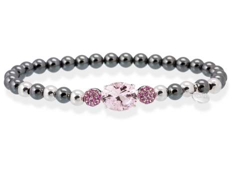 Armband PARADISE Rosa in silber