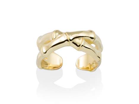 Ring BAMBOO  in golden silver