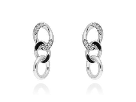 Earrings Link piedras  in silver