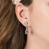 Earrings BERTA Pink in silver