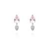 Earrings IRIA pink in silver