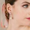 Earrings ROSE Pearl in silver