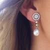 Earrings NOA Pearl in silver