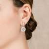 Earrings GIMENA White in silver
