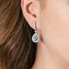 Earrings EVA Blue in silver