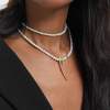 Halskette PISA perle in silber vergoldet