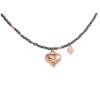 Necklace HEART  in rose silver