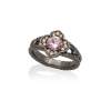 Ring MAUI Pink in black silver