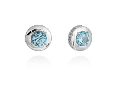 Earrings MAUI Blue in silver