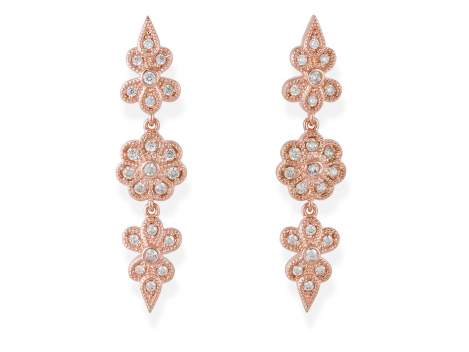 Earrings ROSA  in rose silver