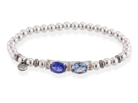 Bracelet PASTEL Blue in silver