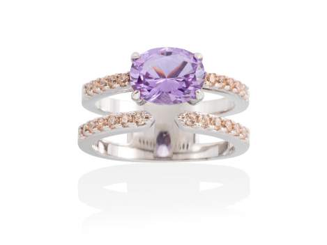 Ring DIVINE Purple in silver