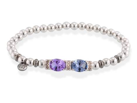 Bracelet PASTEL Purple in silver