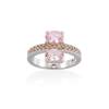 Ring MIRROW  Pink in silver