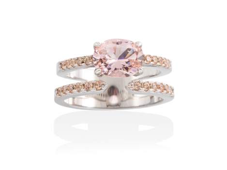 Ring DIVINE Pink in silver