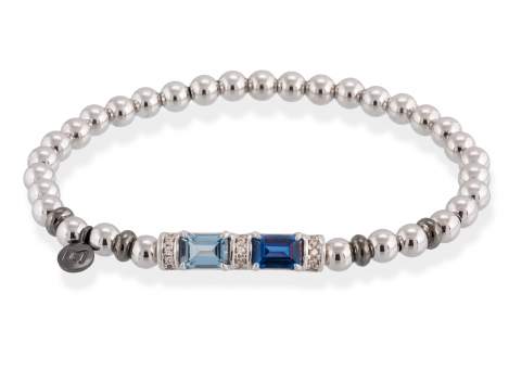 Bracelet PASTEL Blue in silver