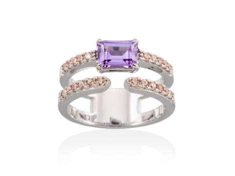 Ring PASTEL Purple in silver