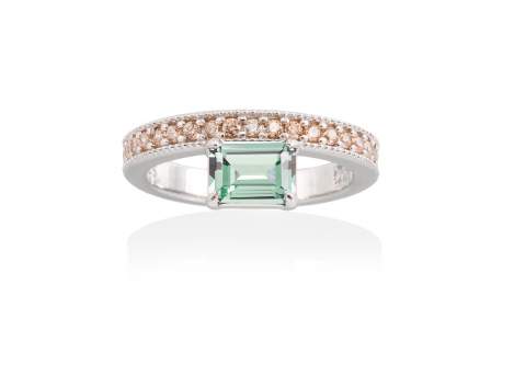 Ring PASTEL Green in silver