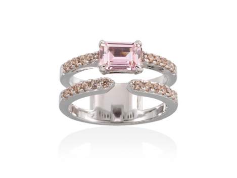 Ring PASTEL Rosa in silber