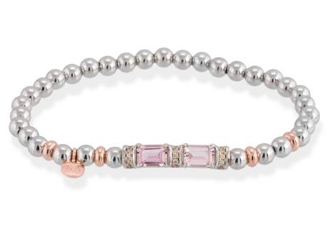 Armband PASTEL Rosa in silber
