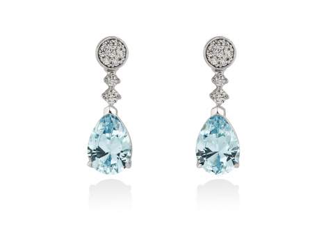 Earrings LARA Blue in silver