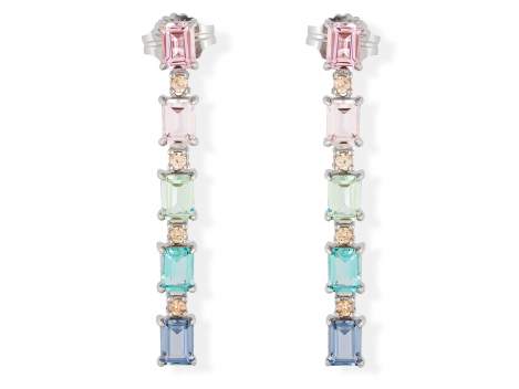 Earrings NIZA Multicolor in silver