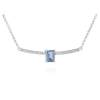 Necklace AIRE Blue in silver