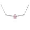 Necklace AIRE Pink in silver