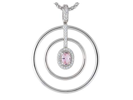 Pendant AIRE Pink in silver