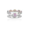 Ring LAZE Pink in silver