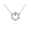 Necklace LAZE Blue in silver
