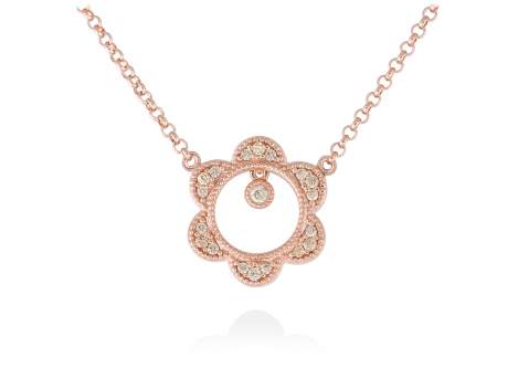 Necklace LAZE  in rose silver