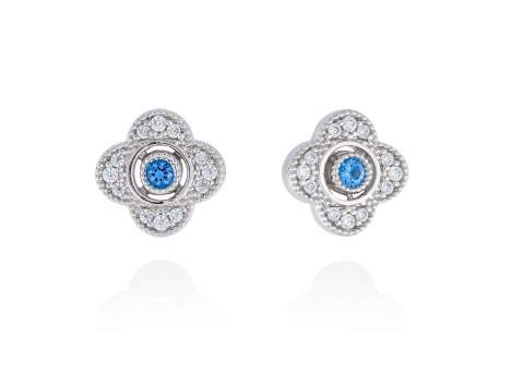 Earrings LAZE Blue in silver