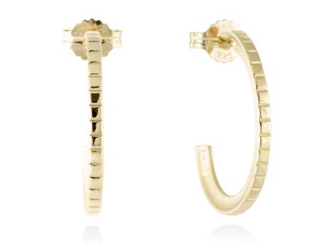 Earrings LINDT  in golden silver