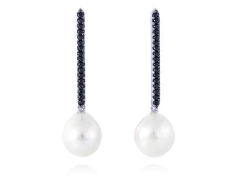 Earrings SWAN Pearl in silver